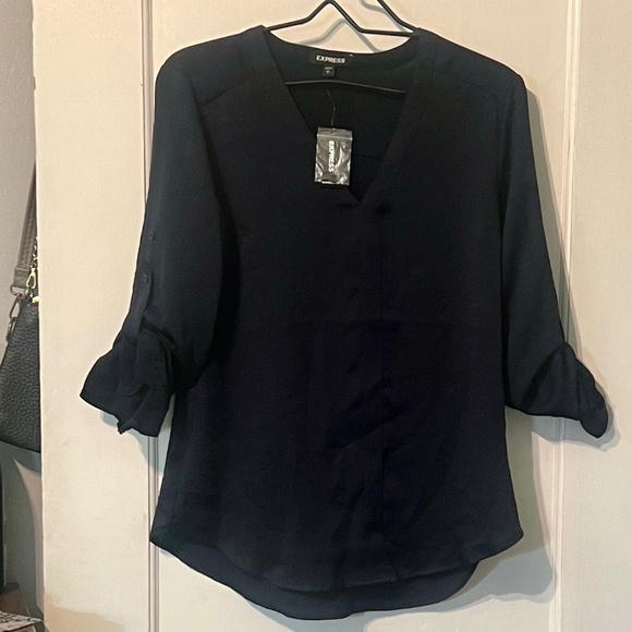 Express dark navy blouse - Picture 4 of 4
